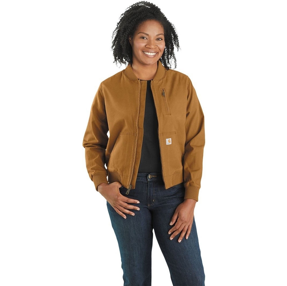 Carhartt Canvas Bomber Jacket Tan S 4-6
